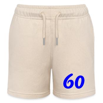60. 60 ANS. 60e ANNIVERSAIRE. ANNIVERSAIRE 60 ANS. - Short de jogging enfant bio Stanley/Stella - écru doux - Devant
