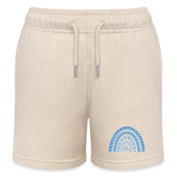 Bohème Bleu Arc-en-ciel - Short de jogging enfant bio Stanley/Stella - écru doux - Devant
