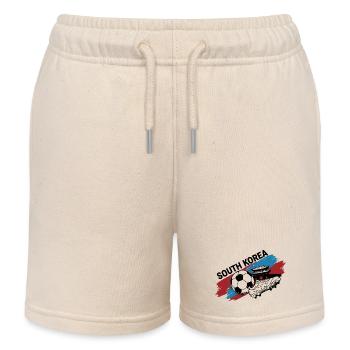 Südkorea Fußballtrikot Südkorea Fußball - Kinder Organic Joggingshorts Mini Bolter von Stanley/Stella - Natur - Vorne