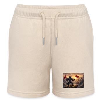 Aigle albanais - Short de jogging enfant bio Stanley/Stella - écru doux - Devant