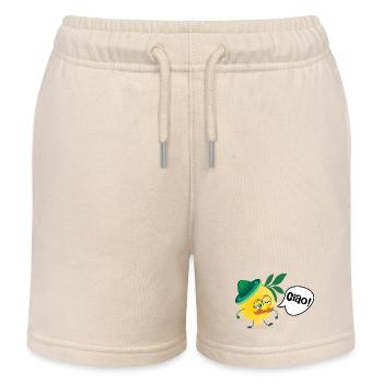 Italien Zitronen Schnurrbart - Kinder Organic Joggingshorts Mini Bolter von Stanley/Stella - Natur - Vorne