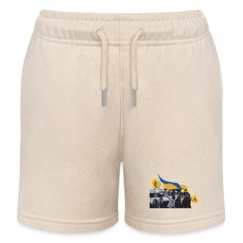Maidan-Sonnenblumenrevolution Ukraine - Kinder Organic Joggingshorts Mini Bolter von Stanley/Stella - Natur - Vorne