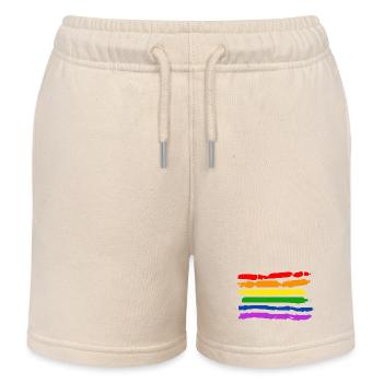 Drapeau de la fierté - Short de jogging enfant bio Stanley/Stella - écru doux - Devant