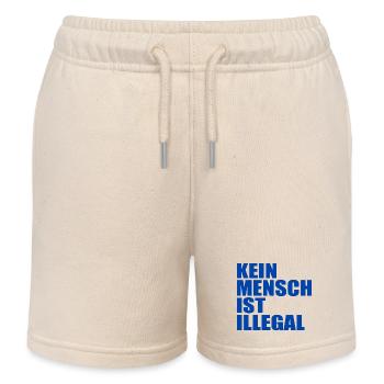 kein mensch ist illegal - Kinder Organic Joggingshorts Mini Bolter von Stanley/Stella - Natur - Vorne