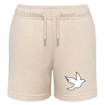 Friedenstaube - Kinder Organic Joggingshorts Mini Bolter von Stanley/Stella - Natur - Vorne