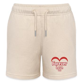 Für immer in dich verliebt - Kinder Organic Joggingshorts Mini Bolter von Stanley/Stella - Natur - Vorne