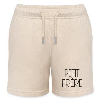 Petit frère - fragin - Short de jogging enfant bio Stanley/Stella - écru doux - Devant