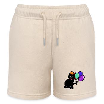 Halloween Chat Chats Chat - Short de jogging enfant bio Stanley/Stella - écru doux - Devant