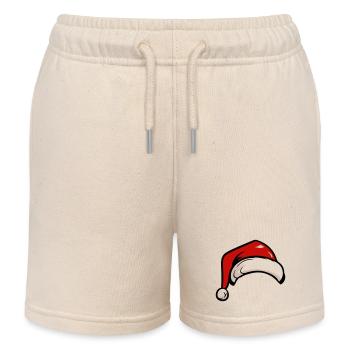 Chapeau de Noël du Père Noël - Short de jogging enfant bio Stanley/Stella - écru doux - Devant