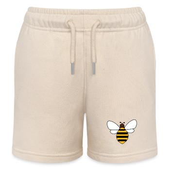 Biene - Kinder Organic Joggingshorts Mini Bolter von Stanley/Stella - Natur - Vorne
