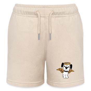 Chien Ange Halo Ailes Ange Ciel - Short de jogging enfant bio Stanley/Stella - écru doux - Devant