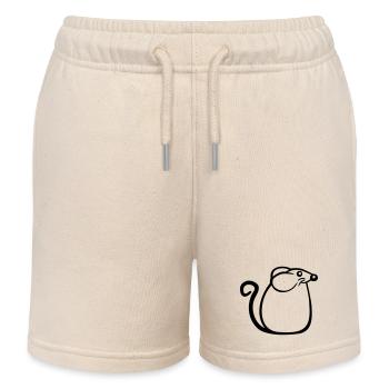 Mouse Mouse Cute Little Rat Rodent Friendly - Kids Organic Sweat Shorts by Stanley/Stella - soft Ecru - Front