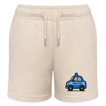 Polizeiauto, Polizei Tatütataa - Kinder Organic Joggingshorts Mini Bolter von Stanley/Stella - Natur - Vorne