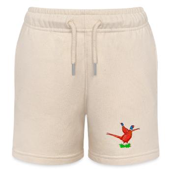 Fabelhafte Fasan Illustration - Kinder Organic Joggingshorts Mini Bolter von Stanley/Stella - Natur - Vorne