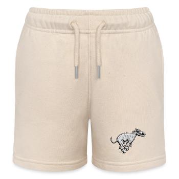 Sportlicher Irischer Wolfshund - Kinder Organic Joggingshorts Mini Bolter von Stanley/Stella - Natur - Vorne