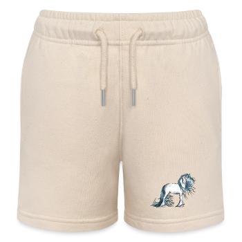 Fantasy Horse - Kids Organic Sweat Shorts by Stanley/Stella - soft Ecru - Front