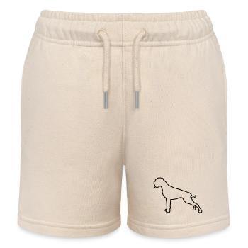Boxer Umriss - Kinder Organic Joggingshorts Mini Bolter von Stanley/Stella - Natur - Vorne