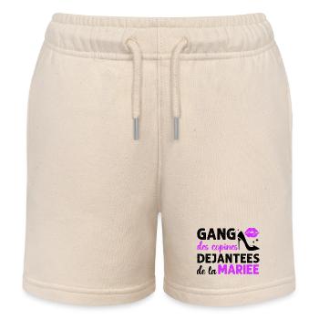 Gang des copines de la mariée humour EVJF cadeau. - Short de jogging enfant bio Stanley/Stella - écru doux - Devant