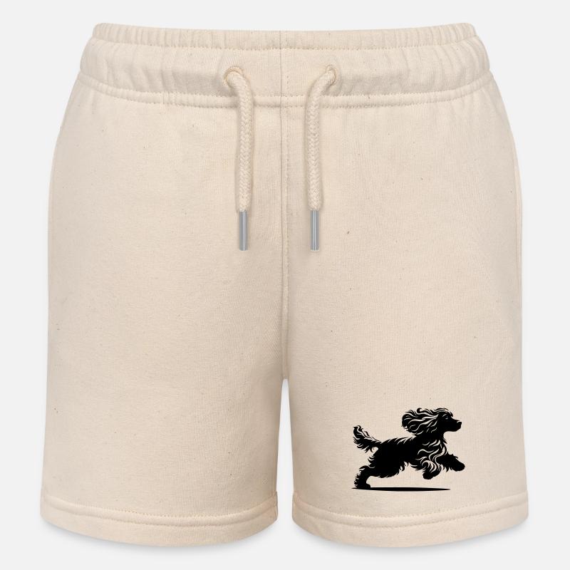 Cocker Spaniel - Kinder Organic Joggingshorts Mini Bolter von Stanley/Stella - Natur