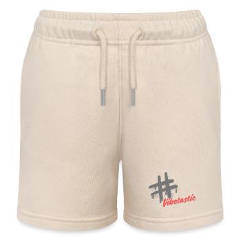 Vibetastic Hatch Tag Slogan - Kinder Organic Joggingshorts Mini Bolter von Stanley/Stella - Natur - Vorne