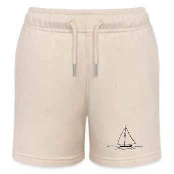 Voilier 2 - Short de jogging enfant bio Stanley/Stella - écru doux - Devant