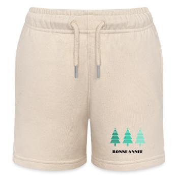 HAPPY NEW YEAR. NEW YEAR'S EVE. NEW YEAR - Kids Organic Sweat Shorts by Stanley/Stella - soft Ecru - Front