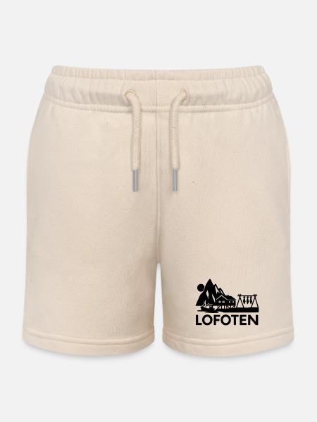 lofoten silhouette - Kinder Organic Joggingshorts Mini Bolter von Stanley/Stella - Natur