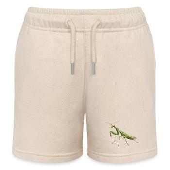 Praying mantises Praying mantis - Kids Organic Sweat Shorts by Stanley/Stella - soft Ecru - Front