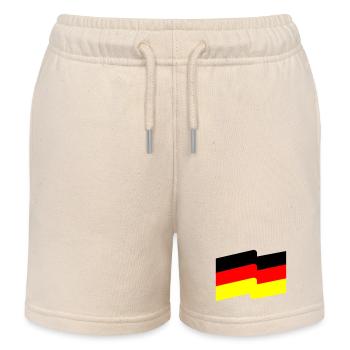 Drapeau - Short de jogging enfant bio Stanley/Stella - écru doux - Devant