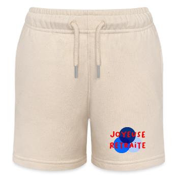 RETRAITE. RETRAITE. RETRAITEE. RETRAITE - Short de jogging enfant bio Stanley/Stella - écru doux - Devant