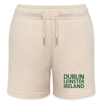 Dublin – Ireland Textdesign - Kids Organic Sweat Shorts by Stanley/Stella - soft Ecru - Front