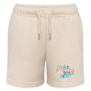 Mach Empathie wieder großartig - Kinder Organic Joggingshorts Mini Bolter von Stanley/Stella - Natur - Vorne