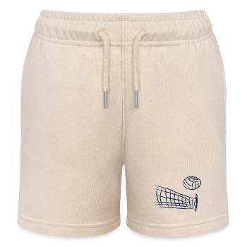 Volleyball Beachvolleyball Sommer - Kinder Organic Joggingshorts Mini Bolter von Stanley/Stella - Natur - Vorne
