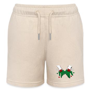Wales_Flagge_Haendehalten - Short de jogging enfant bio Stanley/Stella - écru doux - Devant