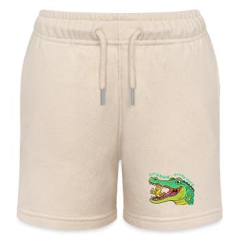 Kroko und Vogel: Everything is Hunky-Dory! - Kinder Organic Joggingshorts Mini Bolter von Stanley/Stella - Natur - Vorne