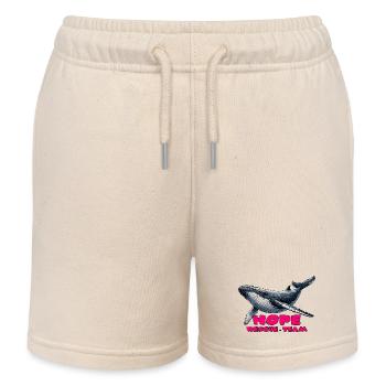 Équipe de sauvetage Hope Whale - Short de jogging enfant bio Stanley/Stella - écru doux - Devant