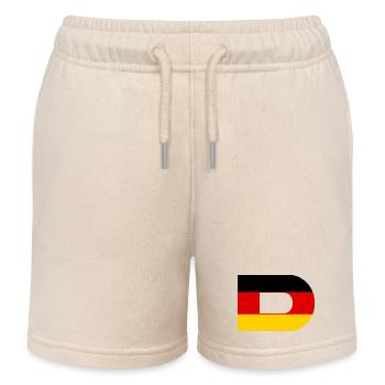 D - Style du drapeau allemand - Short de jogging enfant bio Stanley/Stella - écru doux - Devant
