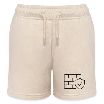 Firewall-Schutzlinien-Symbol - Kinder Organic Joggingshorts Mini Bolter von Stanley/Stella - Natur - Vorne