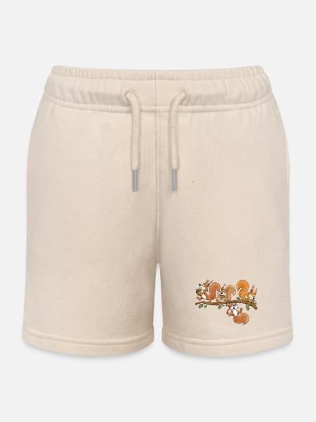 Lustige Eichhörnchen Eichel Wald Tierhumor - Kinder Organic Joggingshorts Mini Bolter von Stanley/Stella - Natur
