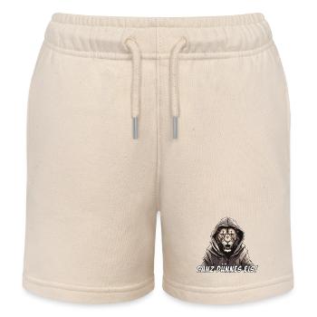 Ganz dünnes Eis Löwe - Kinder Organic Joggingshorts Mini Bolter von Stanley/Stella - Natur - Vorne