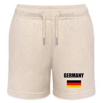 L’Allemagne avec le design du drapeau - Short de jogging enfant bio Stanley/Stella - écru doux - Devant