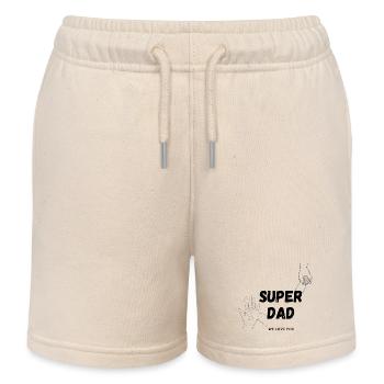 Super Dad Wir lieben dich Super Papa - Kinder Organic Joggingshorts Mini Bolter von Stanley/Stella - Natur - Vorne