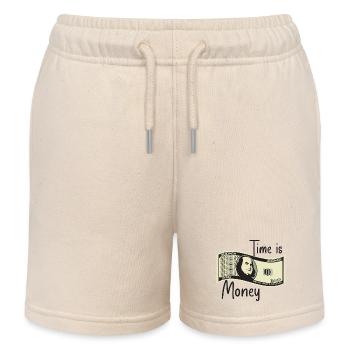 Zeit ist Geld - Kinder Organic Joggingshorts Mini Bolter von Stanley/Stella - Natur - Vorne