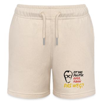 Merz - Ist das Politik oder kann das weg - Kinder Organic Joggingshorts Mini Bolter von Stanley/Stella - Natur - Vorne