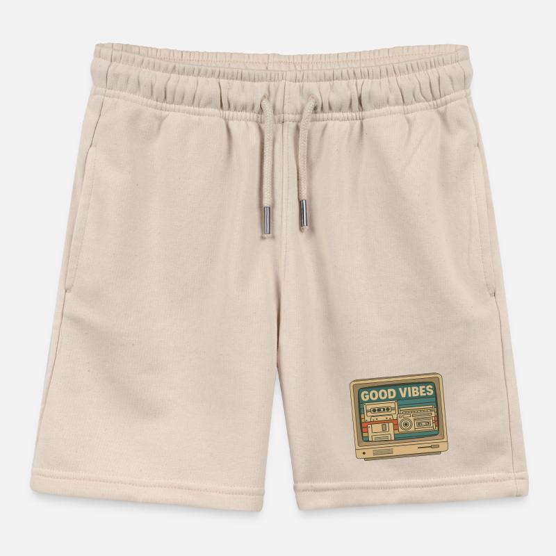 Sentiments de bonheur – Retro Technik Design Short de jogging enfant bio Stanley/Stella