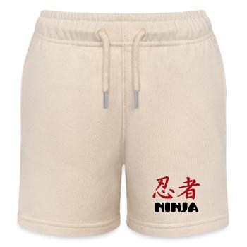 ninjas - Kinder Organic Joggingshorts Mini Bolter von Stanley/Stella - Natur - Vorne