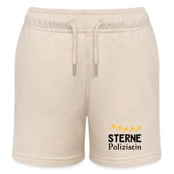 Sterne Polizistin Geschenk - Kinder Organic Joggingshorts Mini Bolter von Stanley/Stella - Natur - Vorne