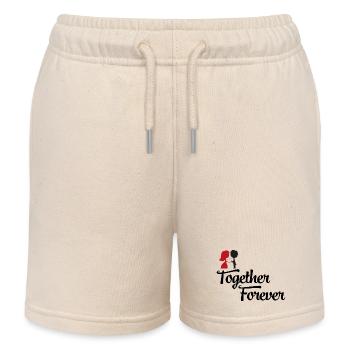 couple de mariage - Short de jogging enfant bio Stanley/Stella - écru doux - Devant