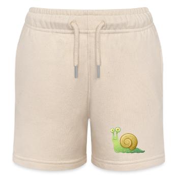 schnecke - Kinder Organic Joggingshorts Mini Bolter von Stanley/Stella - Natur - Vorne