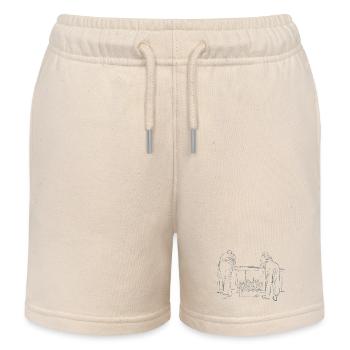 Mann und Frau - Kinder Organic Joggingshorts Mini Bolter von Stanley/Stella - Natur - Vorne
